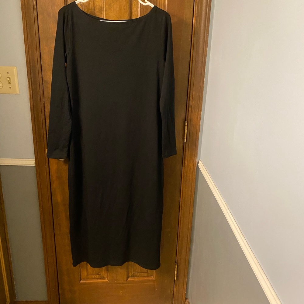 Wild Fable Gray Sheath Midi Dress Bateau Neckline
